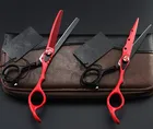 Профессиональные 6-дюймовые ножницы для стрижки волос 440c, парикмахерские инструменты для филировки, ножницы для стрижки, набор парикмахерских ножниц
