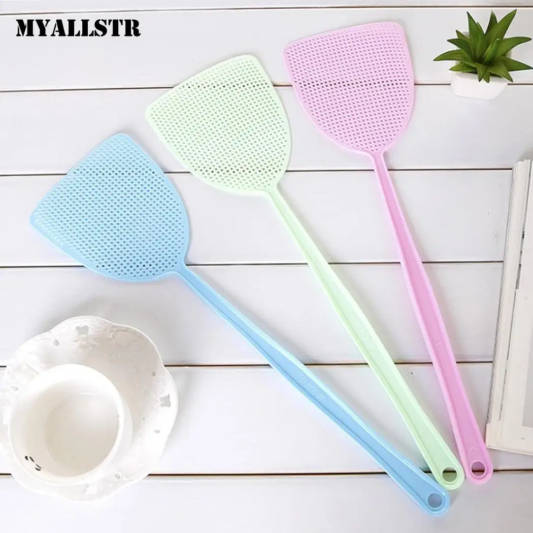 Гибкие ручные Swat борьба с вредителями Прочный 6 PCSx сетка муха 3 шт. 1 Swattter дома