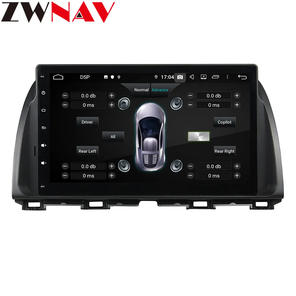 10.1" Android 9 4+64G DSP Car No 2 din Player GPS Navigation For Mazda 6 Atenza/CX-5 Head Unit Multimedia Player Tape Recorder