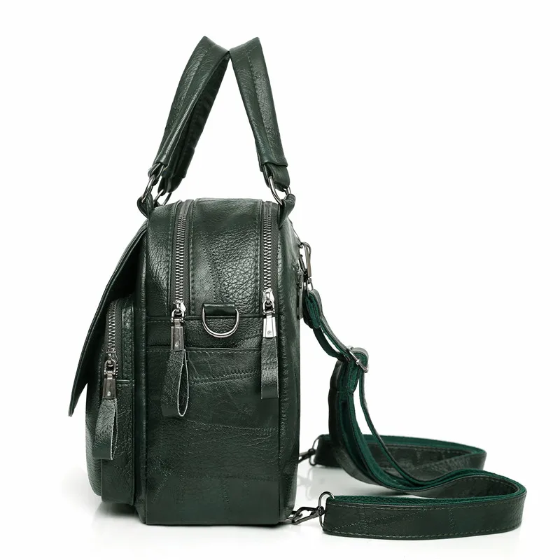 Women Backpack PU Soft Leather Sweet Beauty Fashion Leisure Style Bag Polyester Female Solid Casual Vintage Zipper Pocket | Багаж и сумки