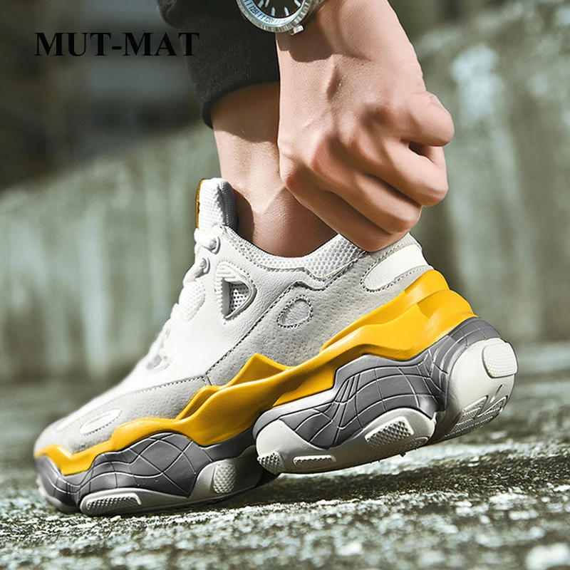 Мужские кроссовки для бега повседневная спортивная обувь из кожи пар