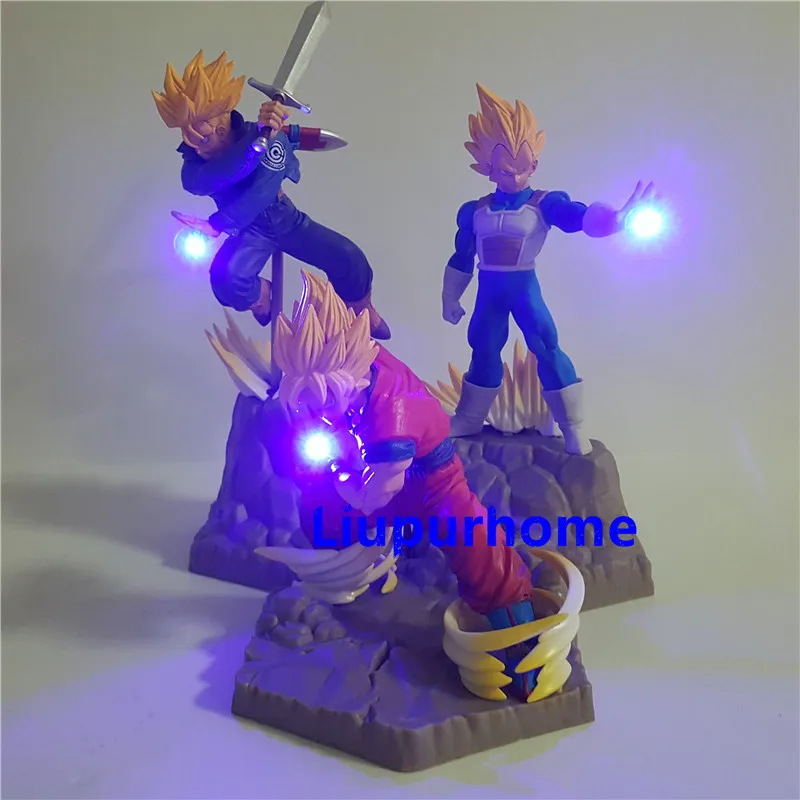 Dragon Ball Z Вегета ГОКу трусы Lampara Super Saiyan аниме 3D Ночник DIY светодиодный игрушки настольная декорационная лампа освещение детский подарок