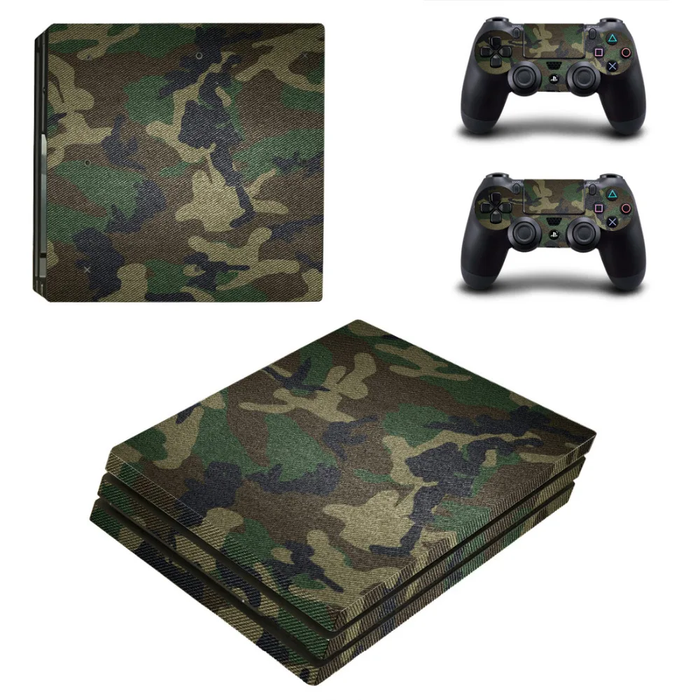 Камуфляжный Камуфляж PS4 Pro Съемный Виниловый узор Обложка Наклейка для PlayStation 4 и 2
