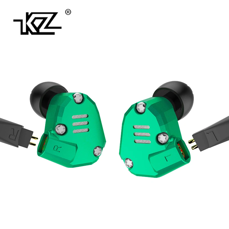 Плотным верхним ворсом KZ ZS6 2DD + 2BA Гибридный в ухо наушники HIFI монитор DJ для бега