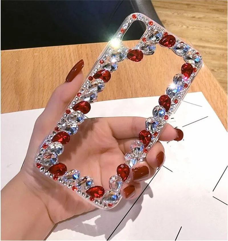 Блестящий чехол для телефона Redmi 7 6A 5A с кристаллами и стразами ручной работы Xiaomi