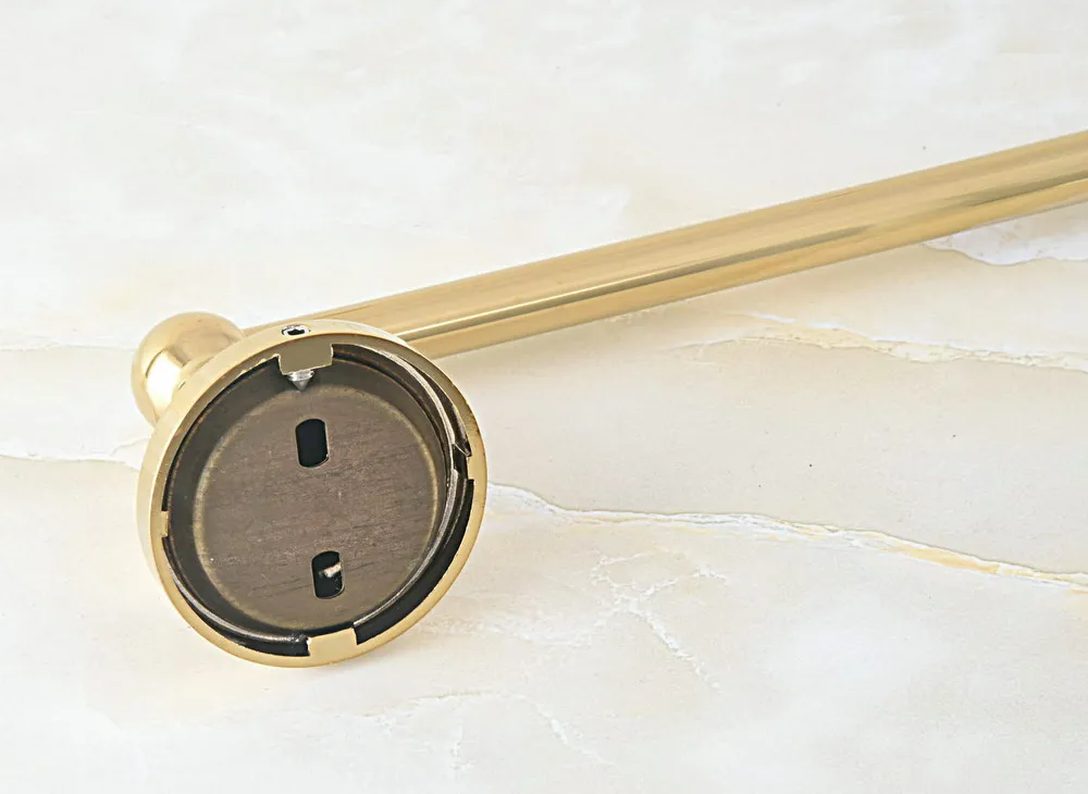 Настенное крепление роскошный золотой цвет латунь ванная комната оборудование