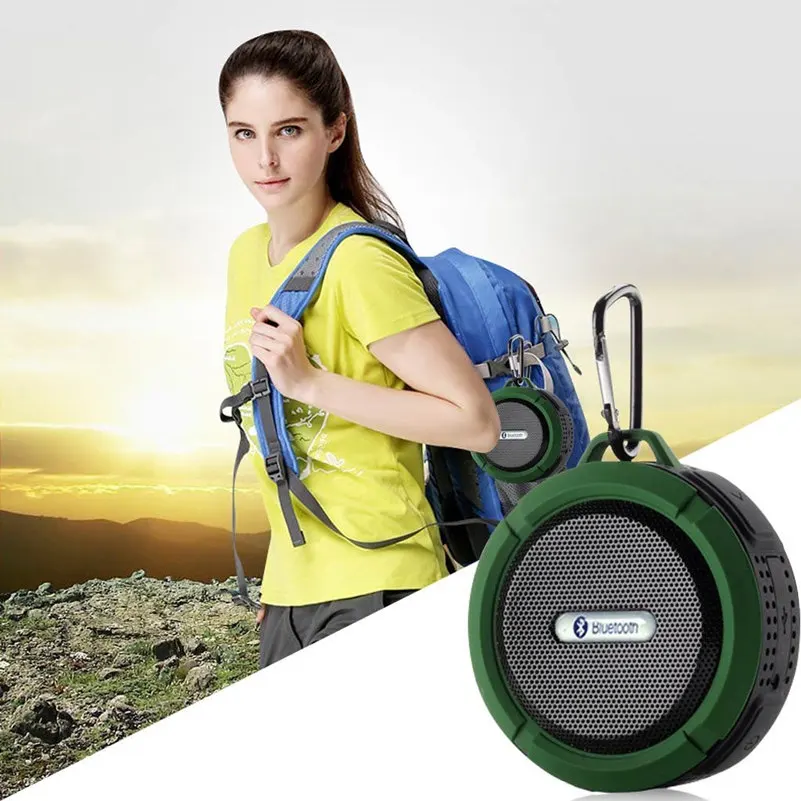 ARYAGO Mini Wireless Portable Waterproof Bluetooth Speaker Outdoor Car TF with Suction Cup HandsFree MP3 Player | Электроника