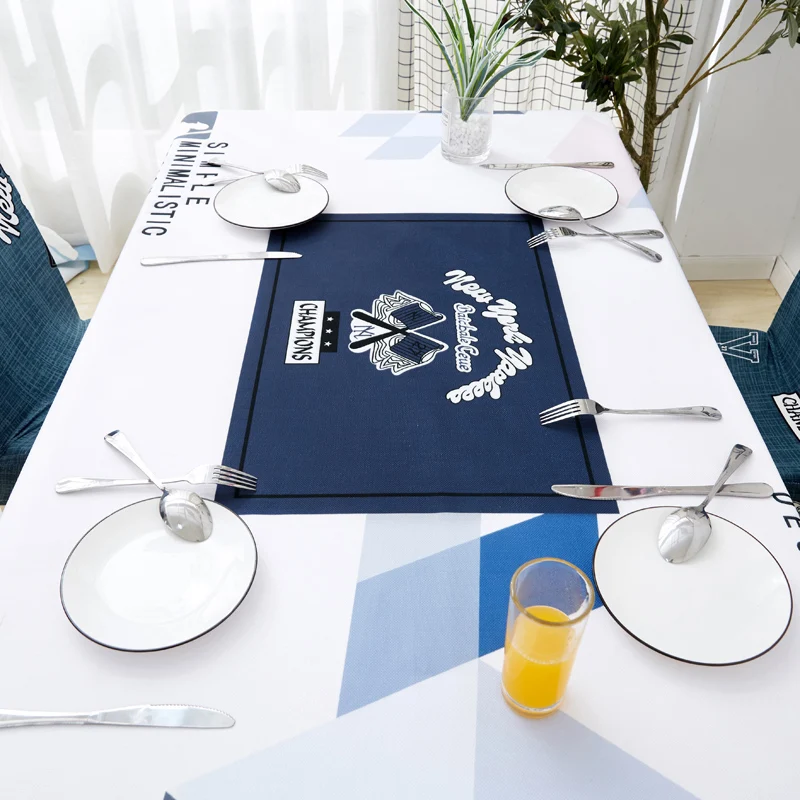 SlowDream Waterproof Oilproof Linen Table Cover Tea Cloth Decorative Kitchen Nordic Style Thick Rectangle | Дом и сад