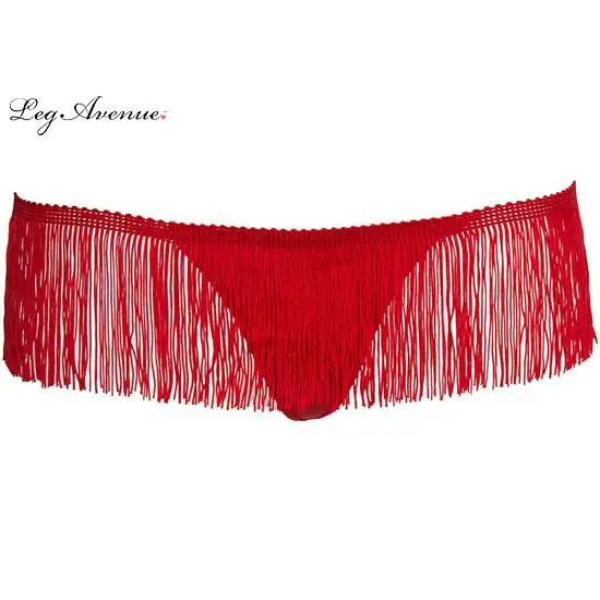 LEG AVENUE стринги красного цвета с бахромой| |