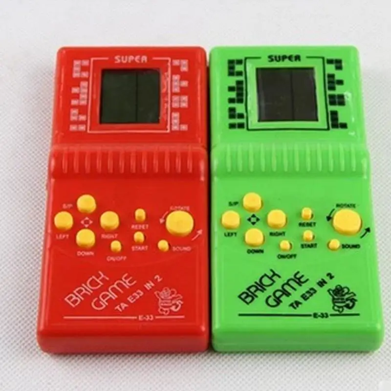 Классическая портативная игровая машина Tetris Brick детская с воспроизведением