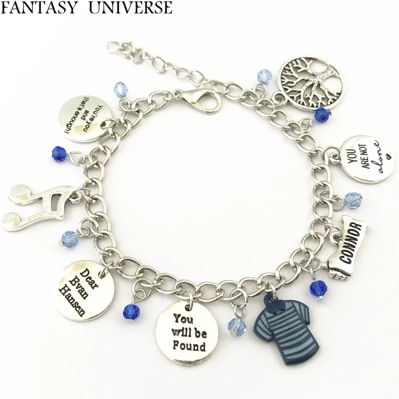 Fantasy Universe 20 шт. в партии дорогой Эван Хансен браслет с подвесками AWHSML01