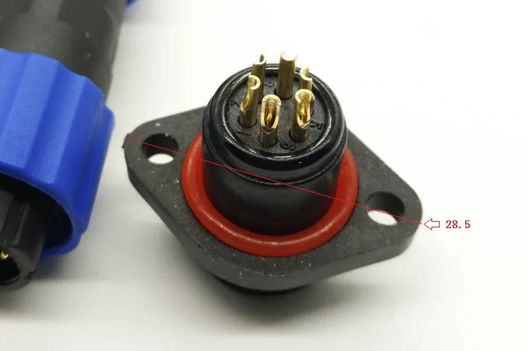 Водонепроницаемый авиационный Кабельный соединитель IP68 штекер и гнездо 1 2 3 4 5 6 7