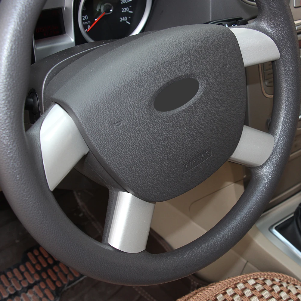 Автомобильные украшения из нержавеющей стали накладка на руль наклейка для Ford