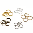 Открытые соединительные кольца REGELIN 200 шт.лот 5 6 8 10 12 14 мм, двойные петли, золотистые и Серебристые раздельные кольца, соединители для изготовления ювелирных изделий своими руками