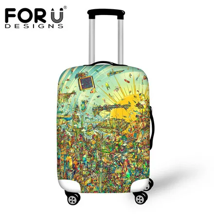 8M FORUDESIGNS/ Чемодан Защитная крышка для 18/20/22/24/26/28/30 дюймов чемодан Водонепроницаемый дождевик эластичные туристические - Цвет: 8M