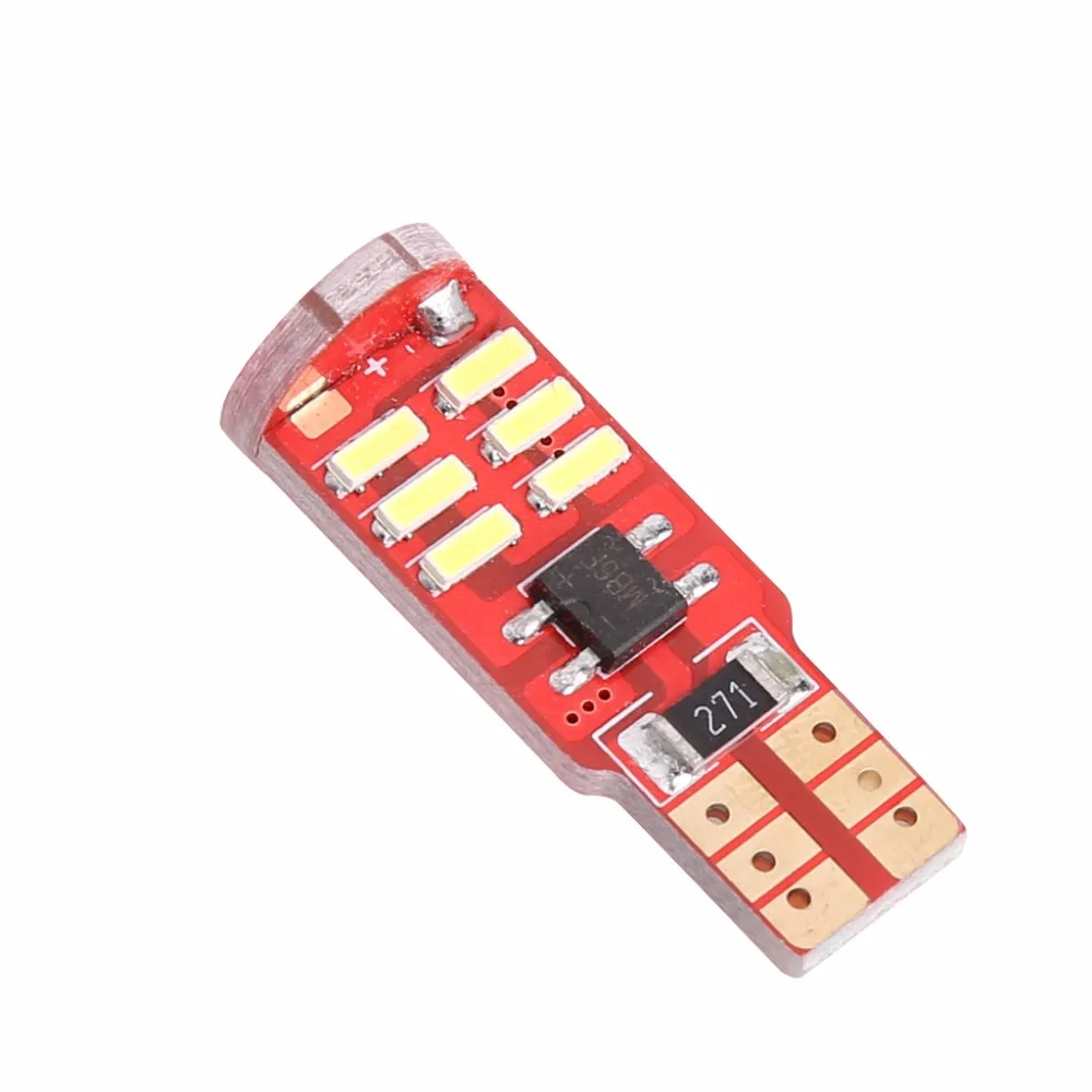 CAN-bus безошибочный 15-SMD T10 W5W LED 5W5 4014 габаритный фонарь белый | Автомобили и