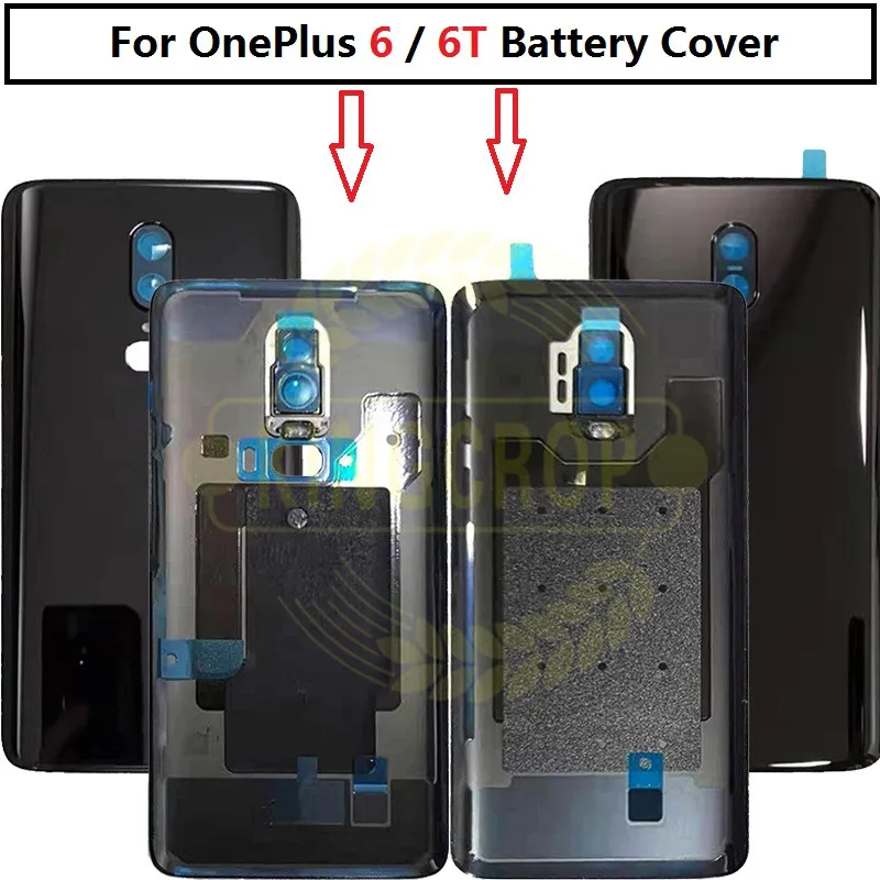 Для Oneplus 6 Батарея Дверь чехол задняя крышка телефона Корпус для One Plus 6t Запчасти