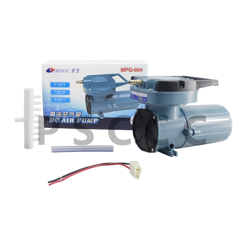 60W RESUN MPQ 904 DC 12V Аквариум Воздушный компрессор Портативный аквакультура