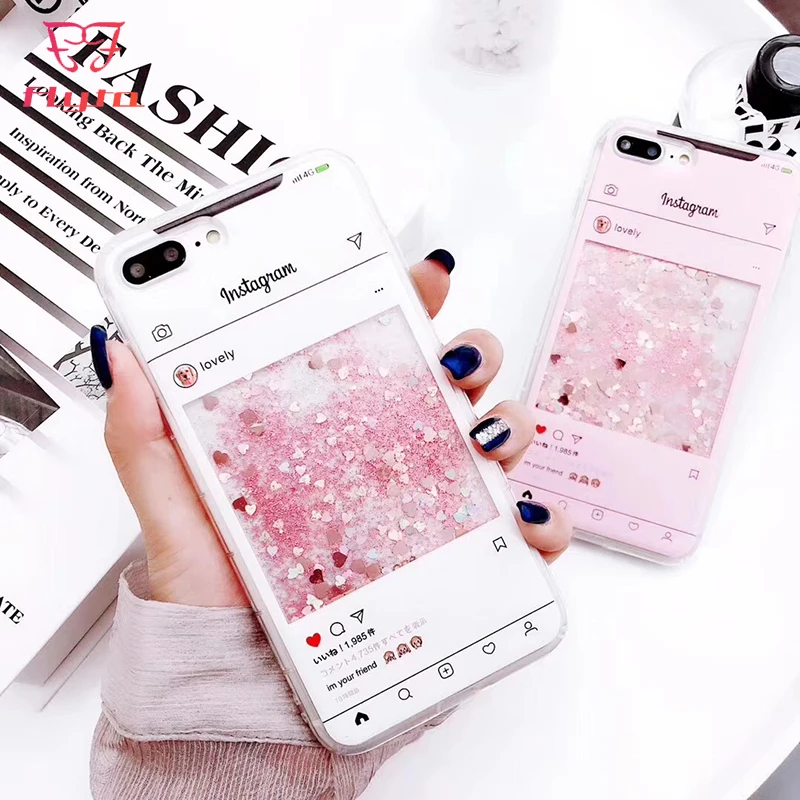 Чехол FlyTo для IPhone 7 8 Plus чехол со стразами с градиентом блестящий телефона 6 6S X |