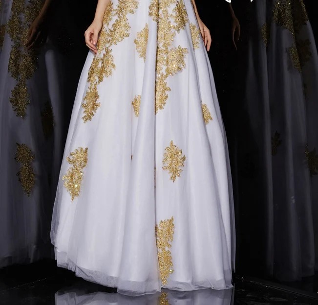 Элегантный Кружева Пром Платья Милая с Кружевом Аппликации Лонг С Плеча Линия