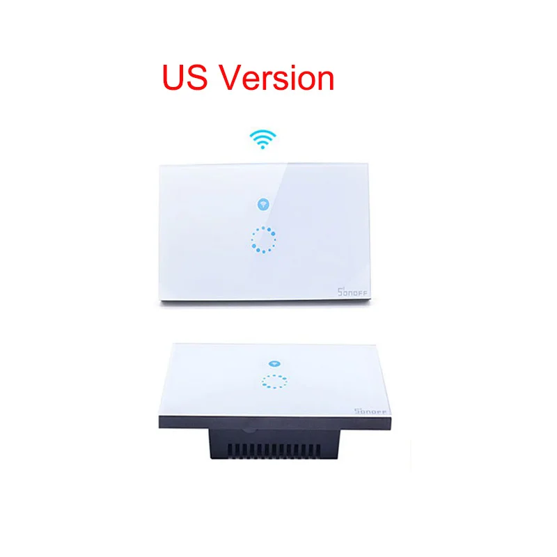 Sonoff Touch EU US Wifi настенный сенсорный выключатель 1 банда 1 способ беспроводной пульт дистанционного управления ламповое реле приложение Управление работает с Alexa Google Home