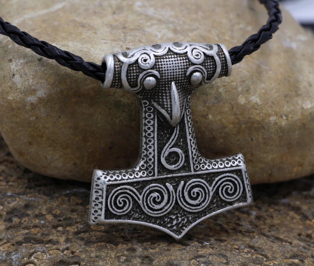 Викинг норвежский Odin Thors Mjolnir молоток Мужская Подвеска Ожерелье для мужчин|pendant