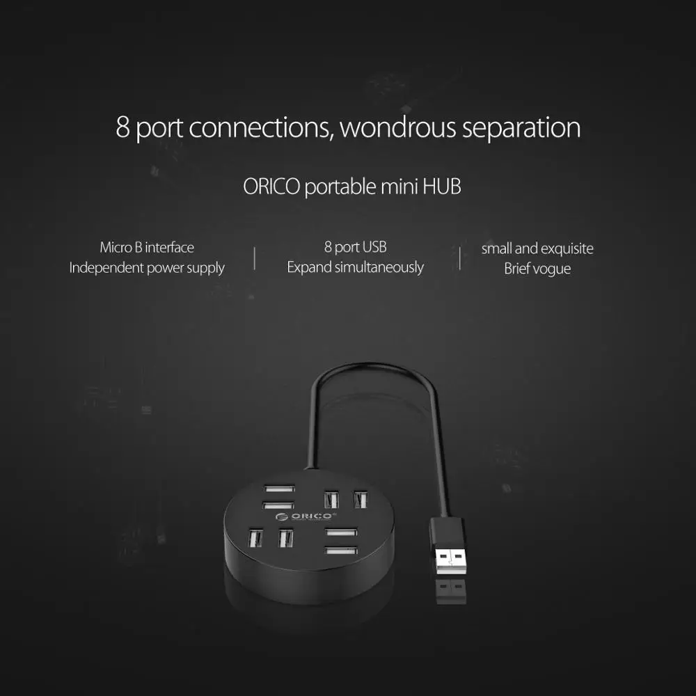 ORICO 8 Порты и разъёмы Портативный концентратор для ноутбука Desktopk идеально со