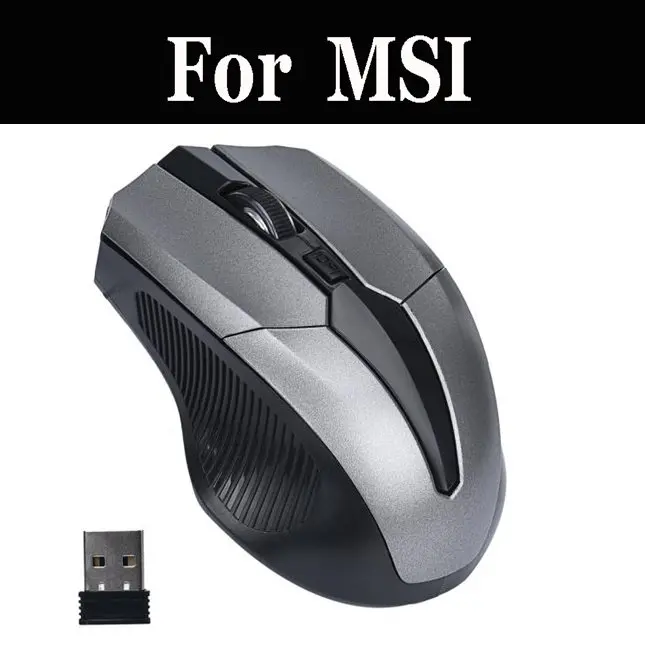 2 4 ГГц Беспроводной оптический Сенсор Мышь мышей + USB приемник для MSI WS63 7RK GF62 7RE GS65