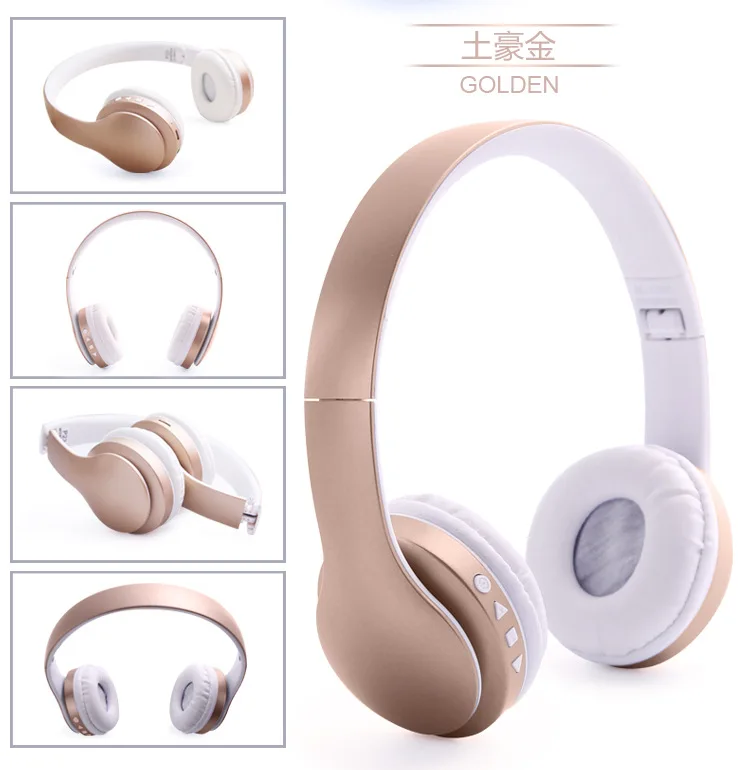 GiGiboom беспроводной Bluetooth наушники Складная стерео гарнитура с микрофоном