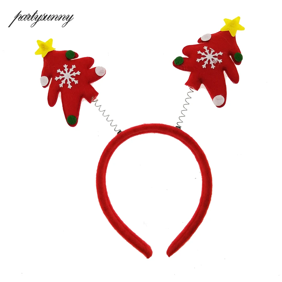 Рождественская елка олень Navidad повязка на голову рога косплей головной убор