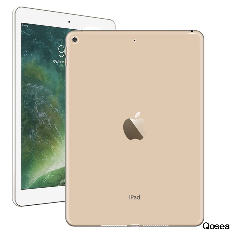 Qosea NEW For Apple i Pad Pro 9.7&quotCase Anti-Knock Silicone Soft TPU luxury 12.9&quotTransparent Protective Cover Coque |