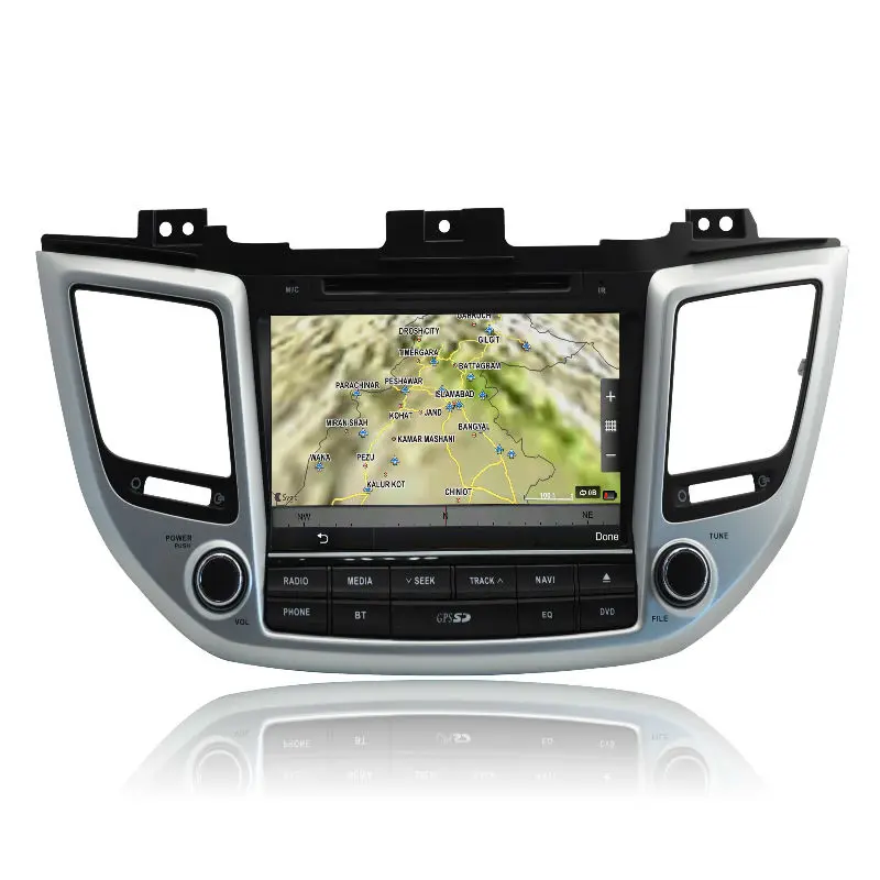 Aoluoya IPS RAM 2 ГБ + 32 Android 7 1 Din Автомобильный Радио DVD GPS плеер для Hyundai IX35 Tucson 2016 стерео
