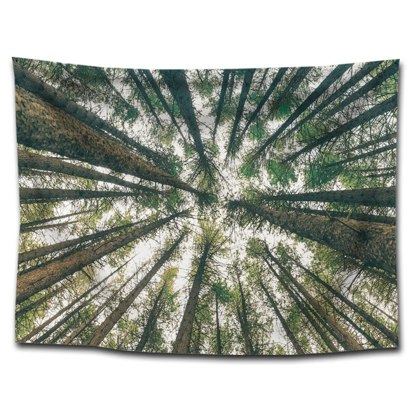 Forest Tapestry Blanket Background Cloth Beach Towel Home Hanging Painting Decorative Tablecloth |