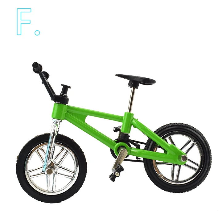 1 шт. палец BMX мини велосипед сплав детские игрушки для мальчиков Экстремальный Спорт Металл мини BMX горный модель велосипеда игрушки для детей Подарки - Цвет: BM-ML-SZDC-F