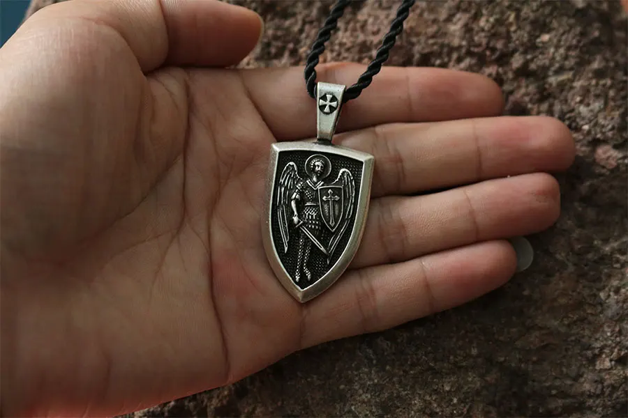 Ожерелье мужское с подвеской орходокс 1 шт.|necklace charm pendants|saint pendantssaint michael pendant |