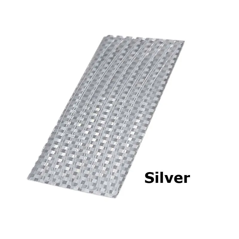 Silver Велосипедные Светоотражающие стикеры для мотоциклов колеса велосипеда DIY украшения флуоресцентные наклейки ПВХ колеса Водонепроницаемый отражатель ленты - Цвет: Silver