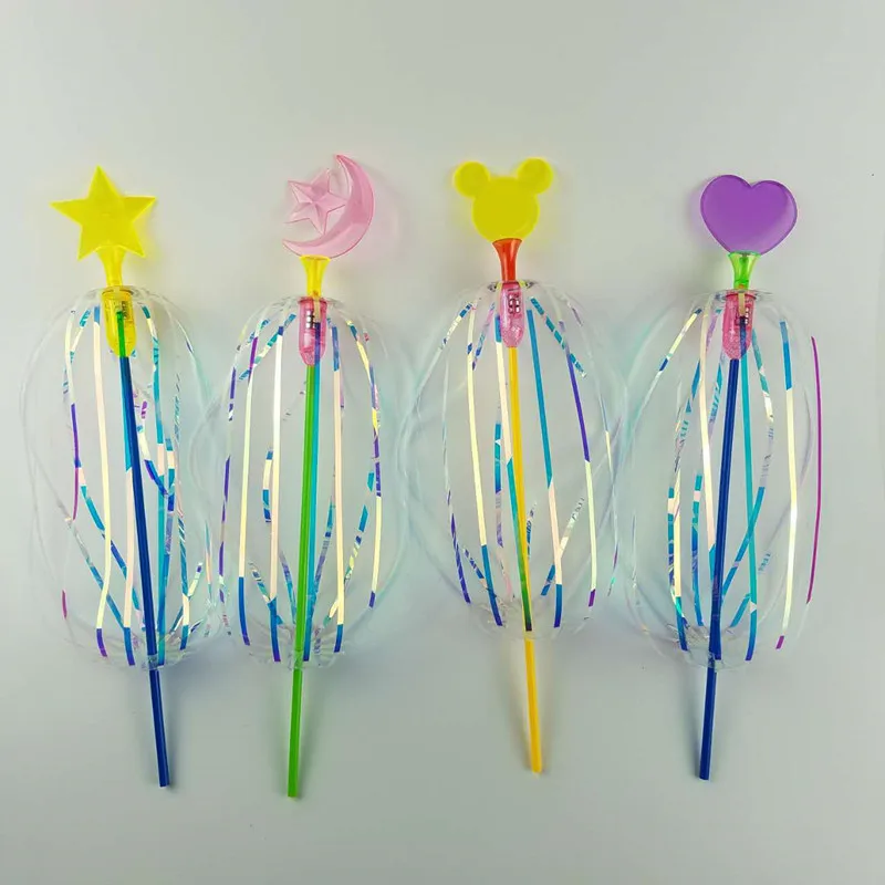 1 Pcs Random Пластиковые наружные игрушки для мальчиков и девочек, имитирующие мыльные пузыри, детские игрушки для мальчиков и девочек, детские палочки для игры, жонглирование, забавные активные палочки - Цвет: 1 Pcs Random
