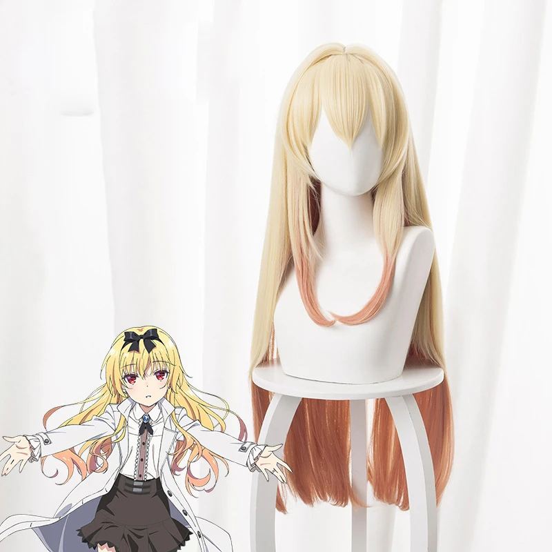 Парик для косплея ARIFURETA SHOKUGYOU DE SEKAISAIKYOU Yue 80 см длинный прямой желтый Аниме парик