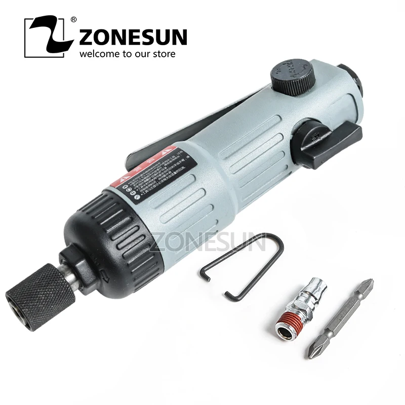 ZONESUN 7222L 5 мм болт пневматические инструменты Пневматическая отвертка мощные