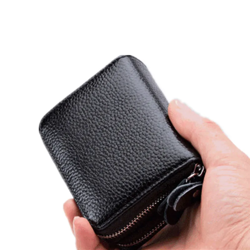 Кошелек для кредитных карт BISI GORO 2021 с RFID-защитой и двойной молнией | Багаж сумки
