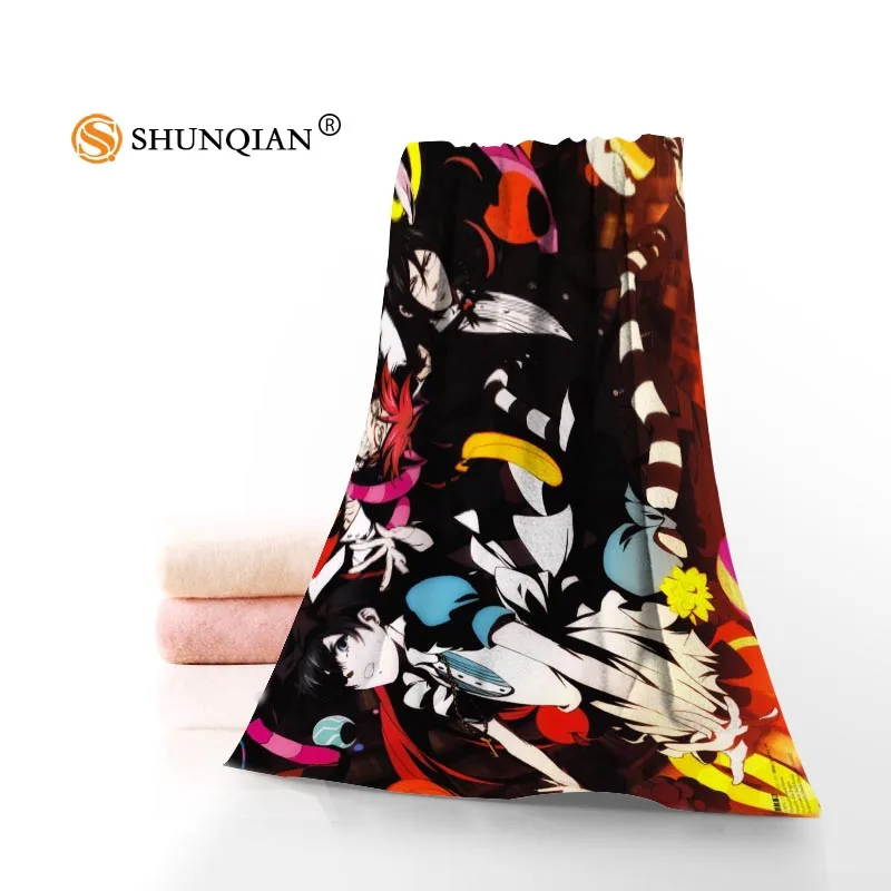

Hot Custom Black Butler Towel Printed Cotton Face/Bath Towels Microfiber Fabric For Kids Men Women Shower Towels A7.24-1