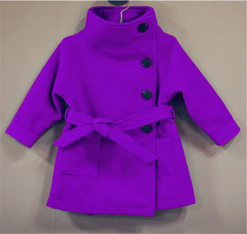 Purple Куртка для маленьких девочек; коллекция года; сезон осень-зима; куртка для девочек; пальто; детская теплая верхняя одежда; пальто для девочек; куртка для младенцев; детская одежда - Цвет: Purple