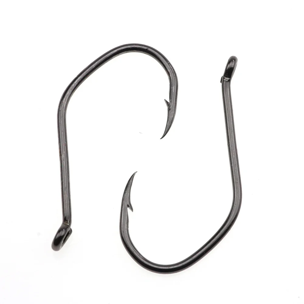 

Rompin 50pcs/lot High Carbon Steel Catfish hook Barbed Catfish Fishing Hooks V sharp Hook AJI douski/Bream/weissfisch Angel Hook