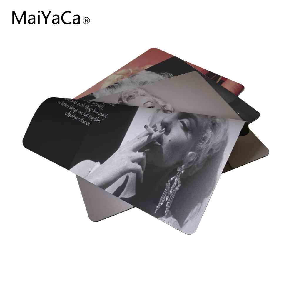 MaiYaCa 2017 Горячая Мэрилин Монро Цитата новых малых Размеры Мышь площадку с