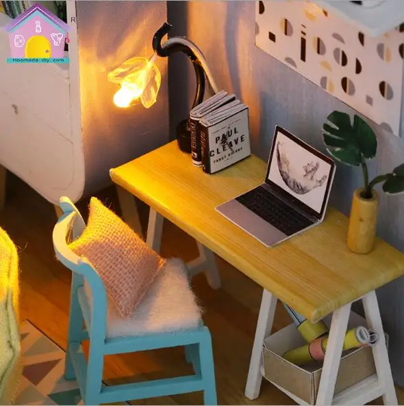 Новый деревянный кукольный домик сделай сам головоломка для сборки 3d