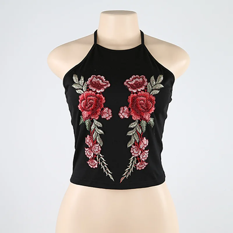 Летний стиль 2017 Новая мода Безрукавки для женщин женский черный цветочный