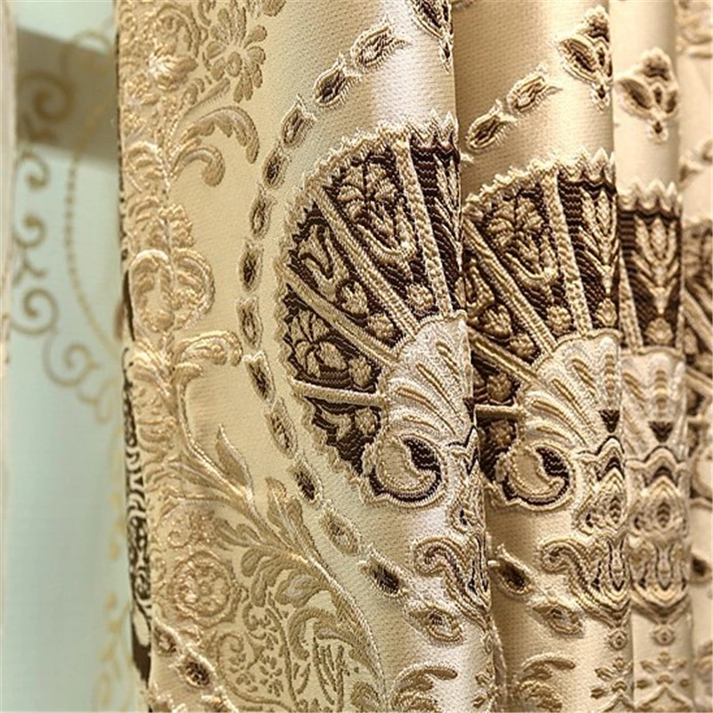 Роскошные затемненные шторы в европейском стиле с 3D тиснением на заказ