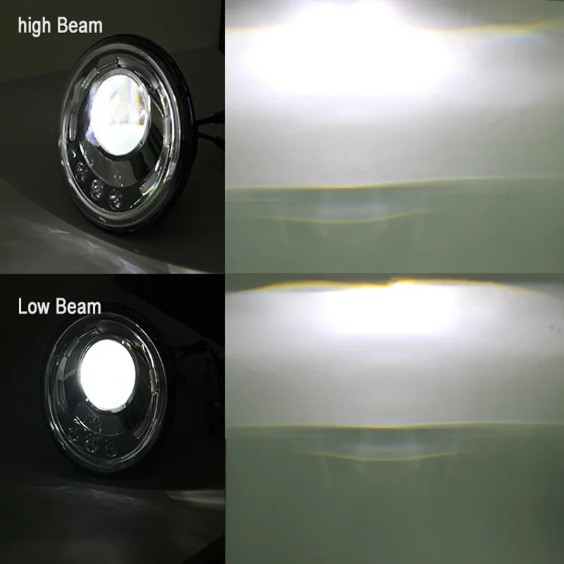 45 Вт 7 дюймов светодиодный фар высокого ближнего света дальнего с DRL для Jeep