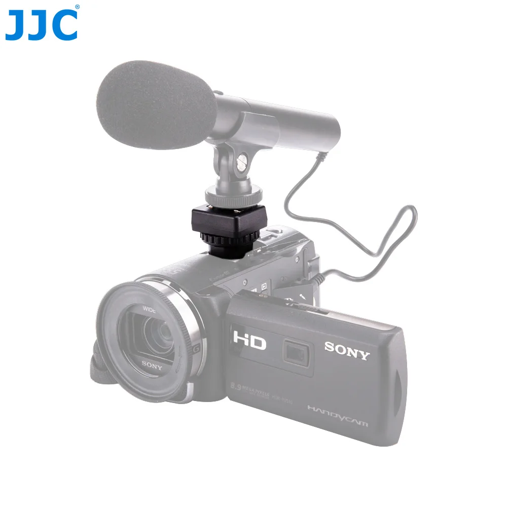 

JJC LED Light Stand Bracket Camcorders Microphone Monitors Moubt Camera Hot Shoe Adapter for Sony ZV-1 HDR-PJ610E HDR-CX900E