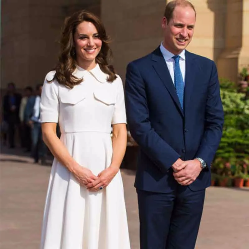 Платье принцессы Kate Middleton модное белое однотонное платье А силуэта повседневные